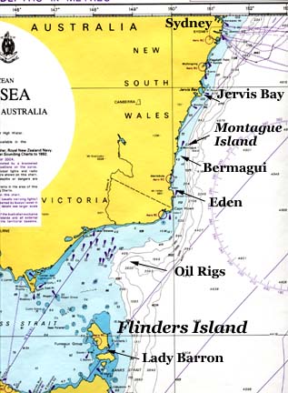 [Map Sydney to Flinders]
