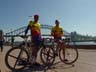 [Cyclists Harbor Bridge]