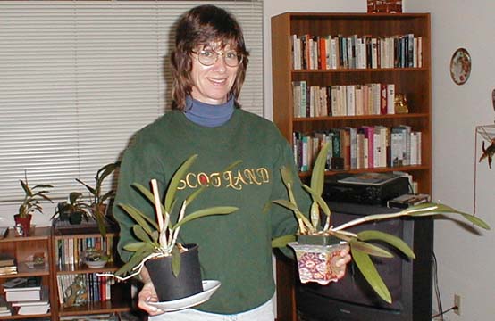 [Kathy with Orchids]