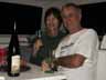 [Kathy and Joe sipping wine]